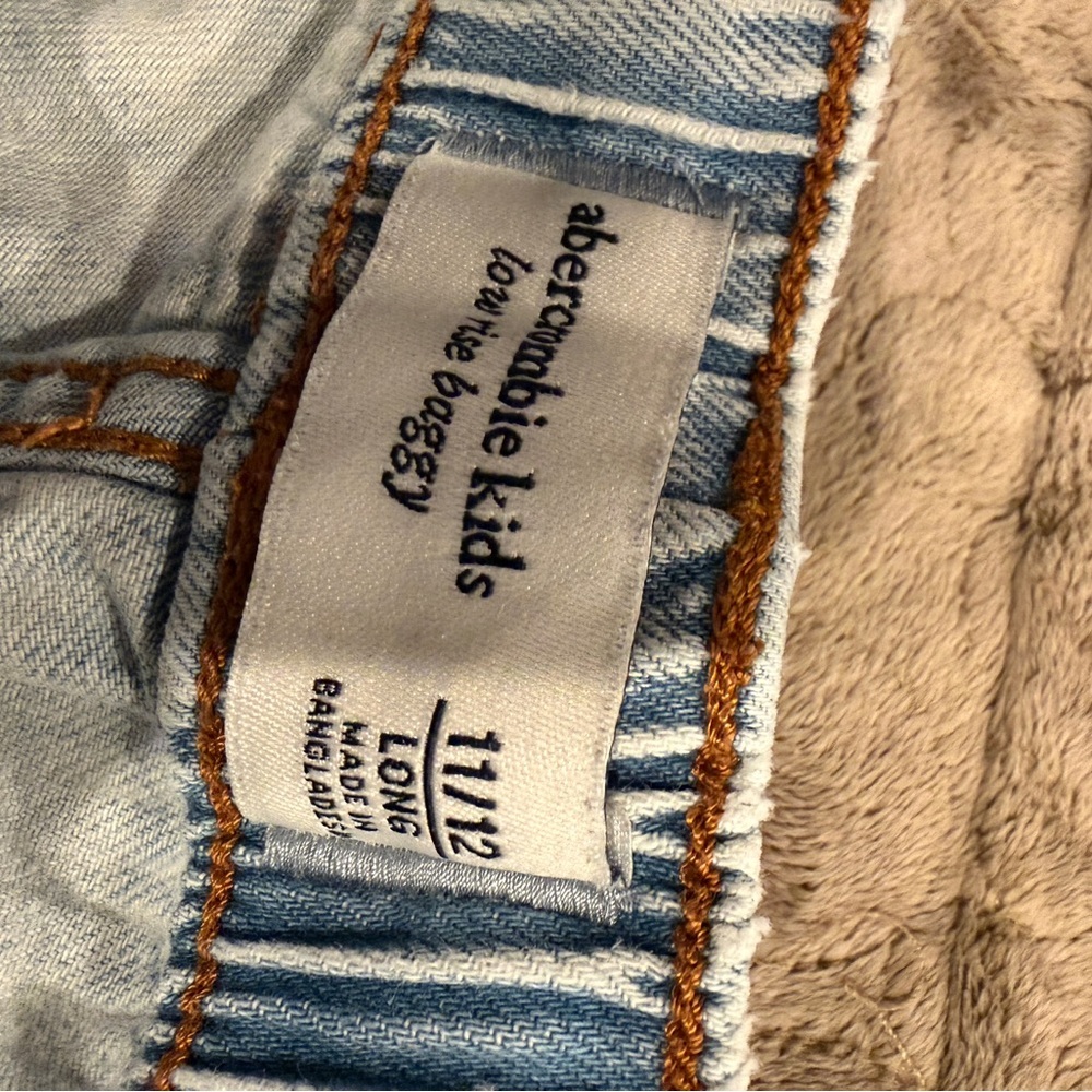 Light Blue Wide-Leg kids Abercrombie Jeans - Picture 5 of 7